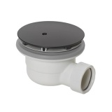 Zamori Matt Black High Flow Vortex Shower Waste in Matt Black