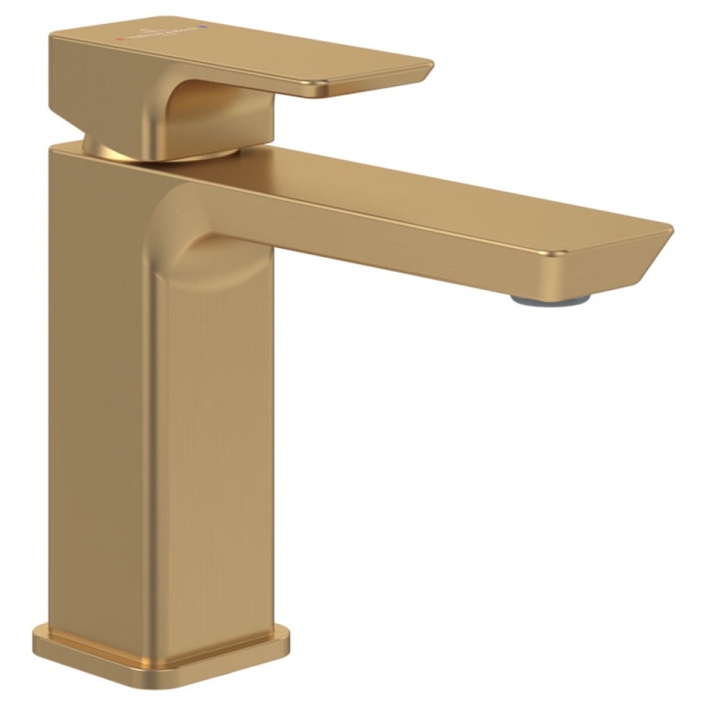Cutout image of Villeroy & Boch Subway 3.0 Brushed Gold Basin Mixer 134
