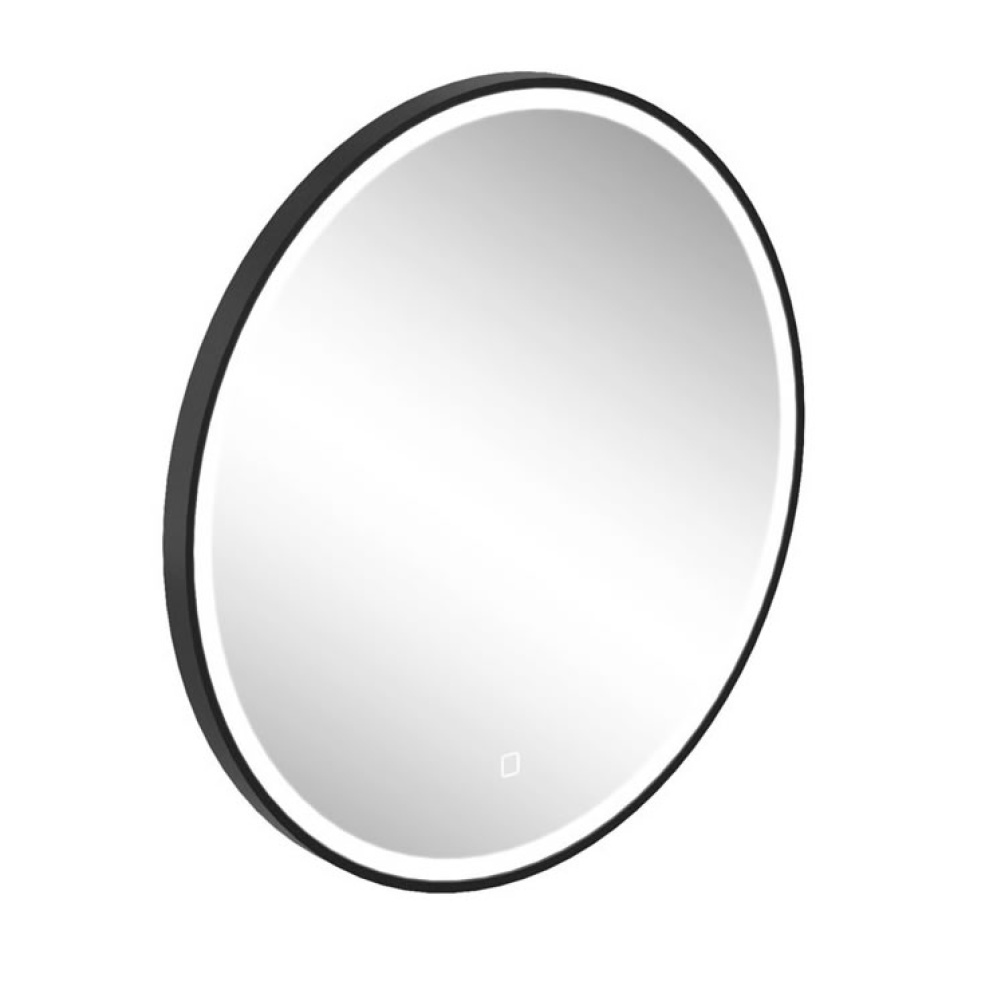 Photo of Britton Bathrooms Hoxton Matt Black LED Mirror with Demister