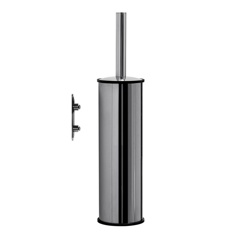 Cutout image of Origins Living Gedy G Pro Metal Toilet Brush Wall Mounted chrome.