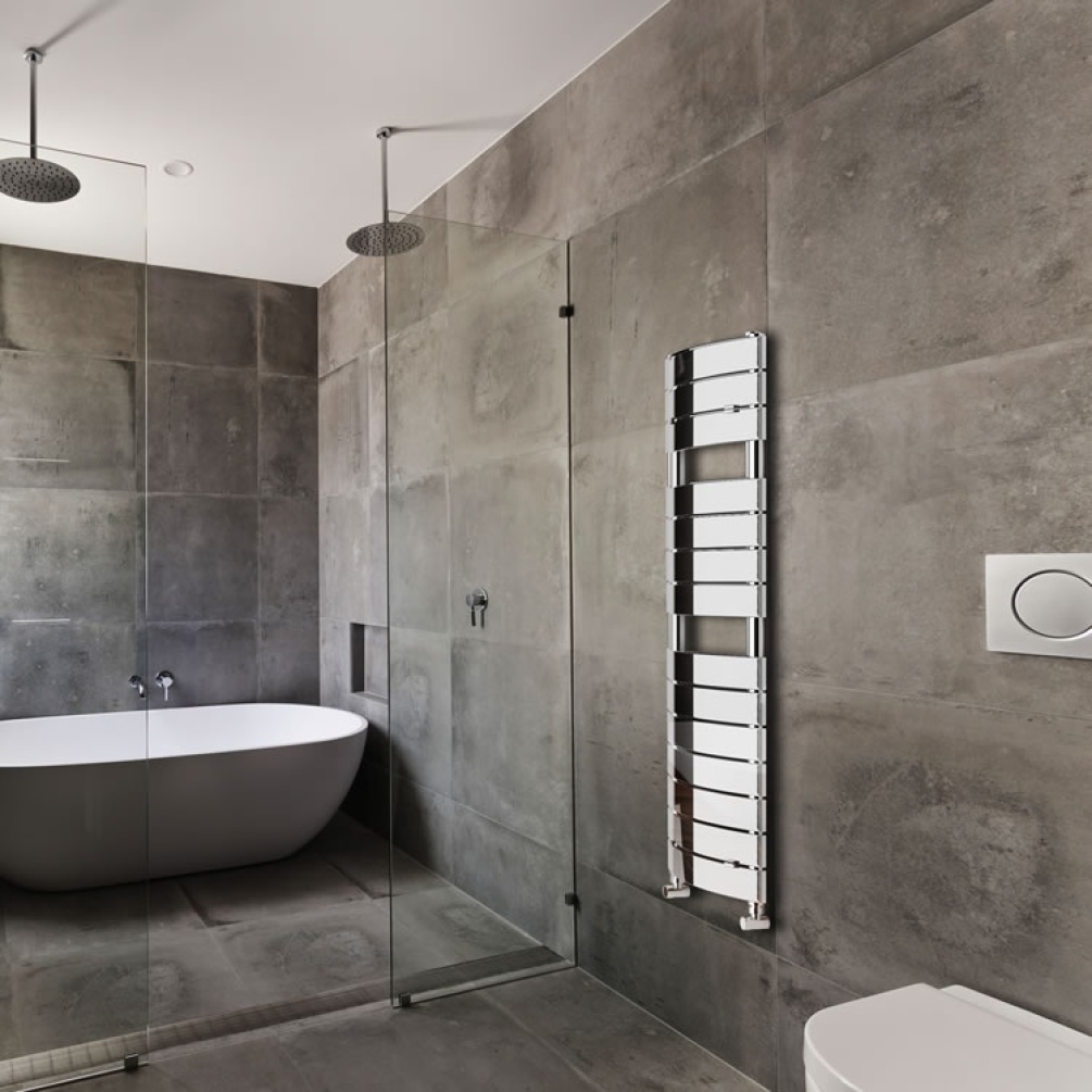 Lifestyle image of Lazzarini Venezia Chrome Towel Radiator