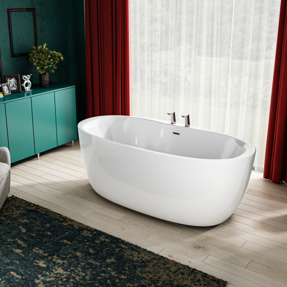 Lifestyle Photo of Charlotte Edwards Callisto 1700mm Gloss White Freestanding Bath