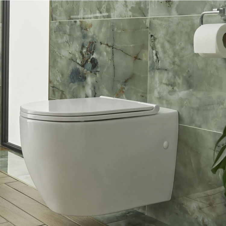 Heritage Stamford Rimless Wall Hung Toilet & Seat Sanctuary Bathrooms