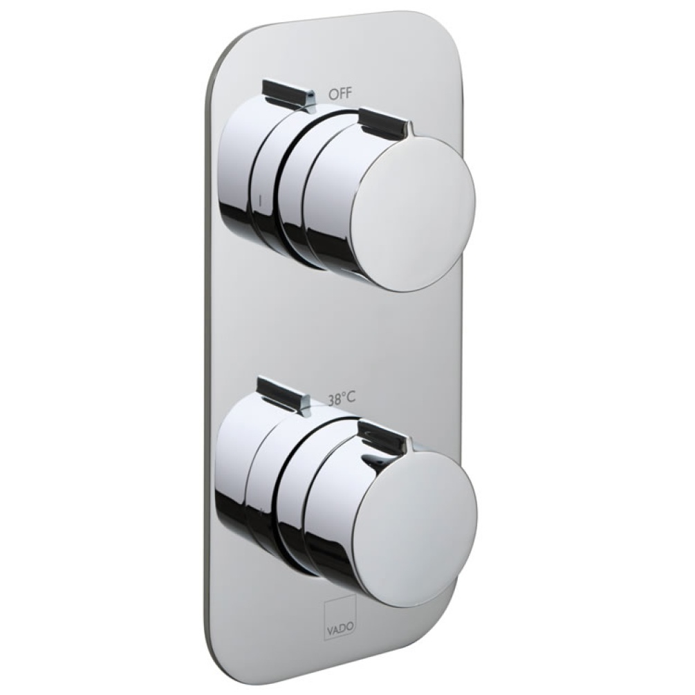 Cutout image of Vado Altitude Single Outlet Thermostatic Shower Valve.