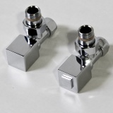 Product Lifestyle Image of The Sussex Range by JIS Chrome Solar Square Angled Valves - Polished Chrome or Satin Chrome - VWSQ-P / VWSQ-S