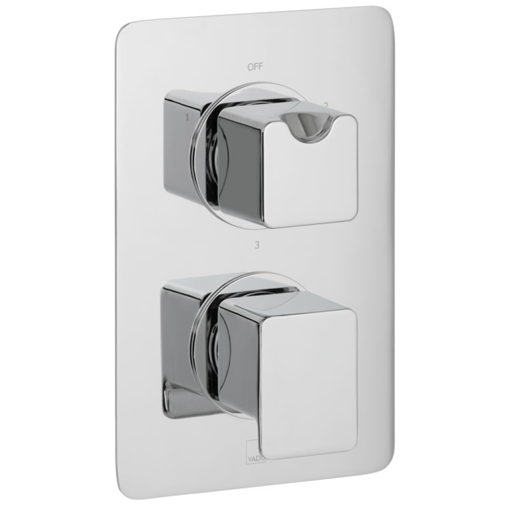 Cutout image of Vado Phase 3 Outlet, 2 Handle Thermostatic Valve.