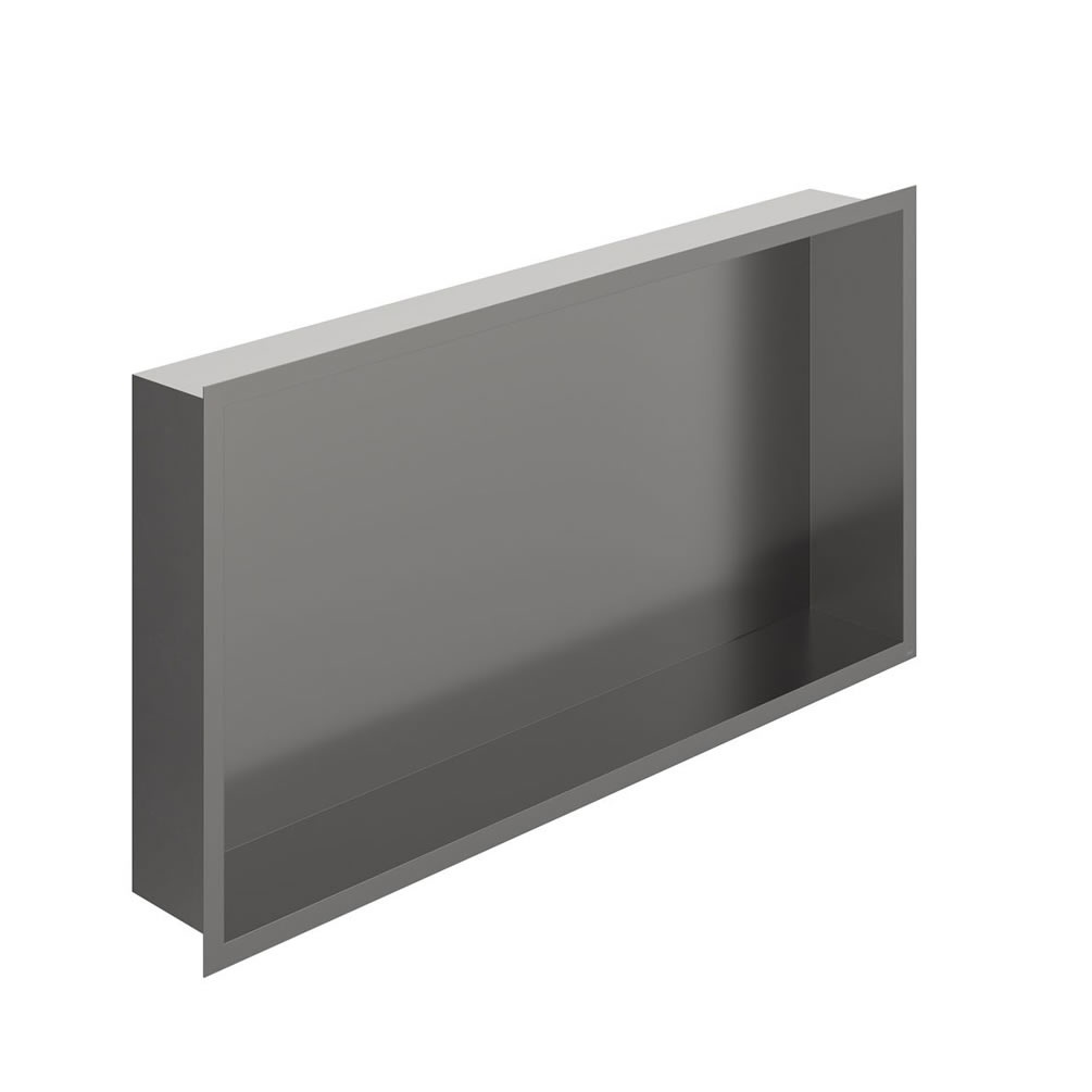 Vado Muse 623 x 323mm Pewter Shower Niche