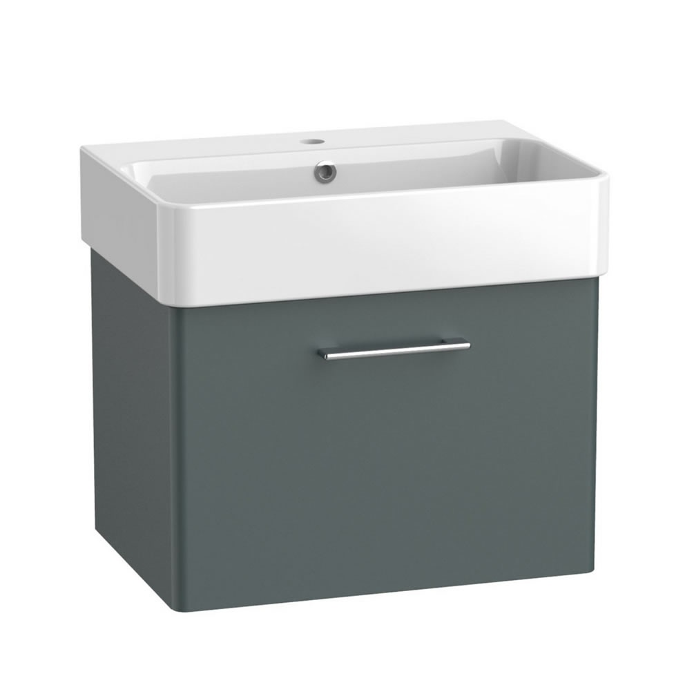 Tavistock Arlo 600mm Matt Viridian Green Wall Hung Vanity Unit & Basin