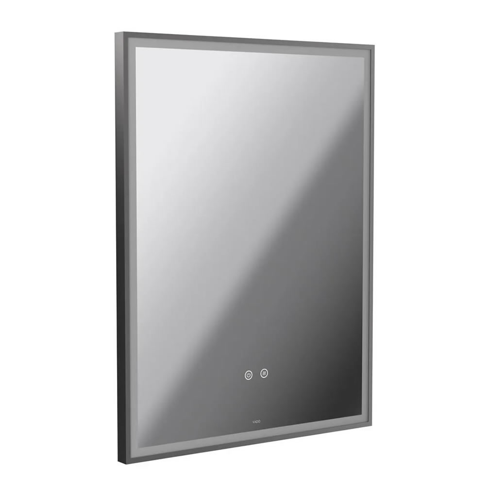 Vado Safari Pewter 600mm Illuminated Mirror