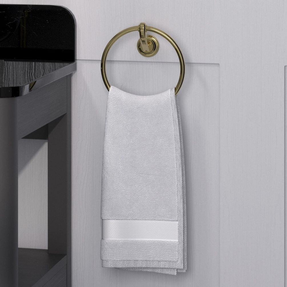 Lifestyle image of Burlington Guild Gold Towel Ring