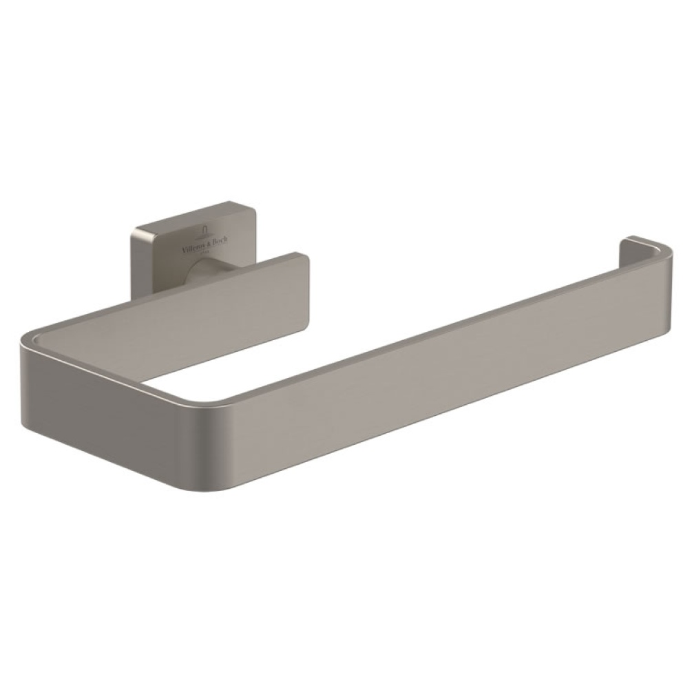 Cutout image of Villeroy & Boch Elements Striking Matt Brushed Nickel Towel Ring