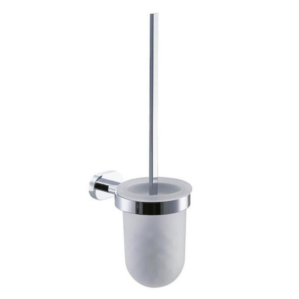 Vado Life Toilet Brush & Frosted Glass Holder Image 1