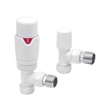 Cutout image of Redroom by Barwick White Straight Thermostatic Radiator Valves