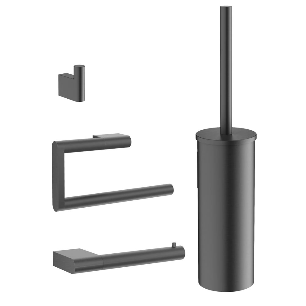 Cutout image of Crosswater MPRO Slate Wall-Mounted Accessory Set