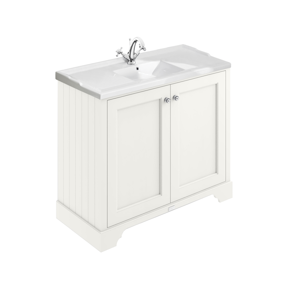 Photo of Bayswater Pointing White 1000mm 2 Door Vanity Unit & Basin