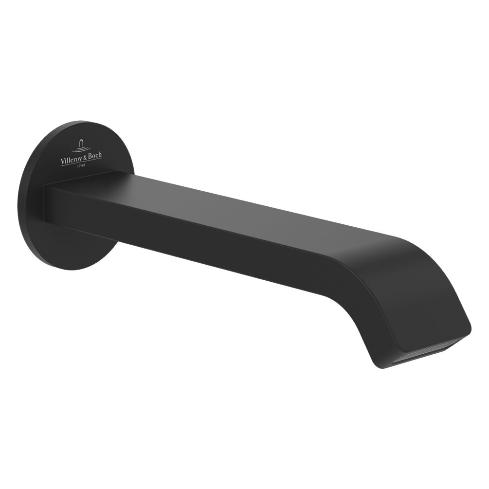 Cutout image of Villeroy & Boch Dawn Matt Black Bath Spout