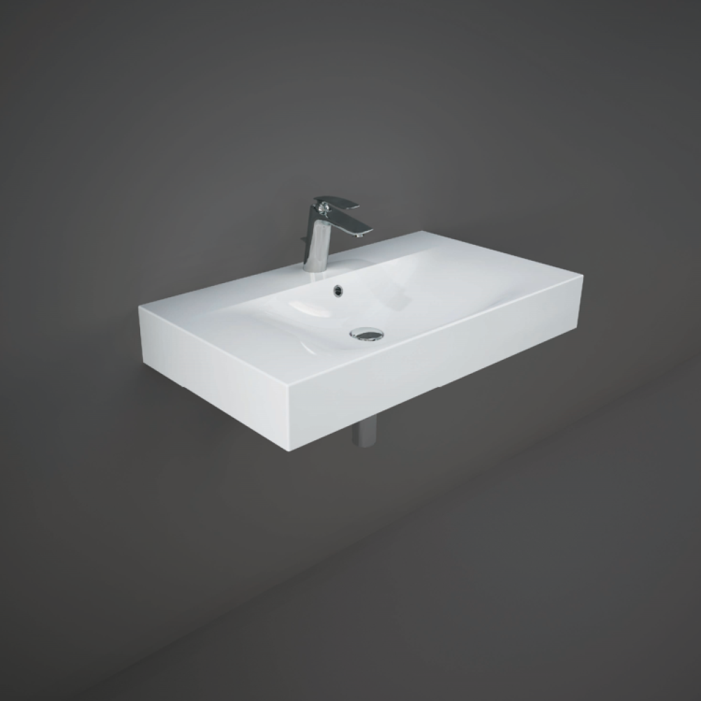 Photo of RAK Des 810mm Wall Hung Basin With One Tap Hole