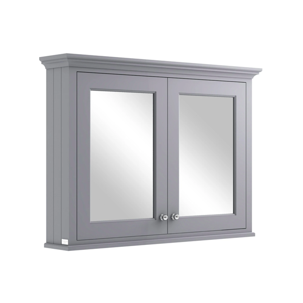 Photo of Bayswater Plummett Grey 1050mm Mirror Wall Cabinet