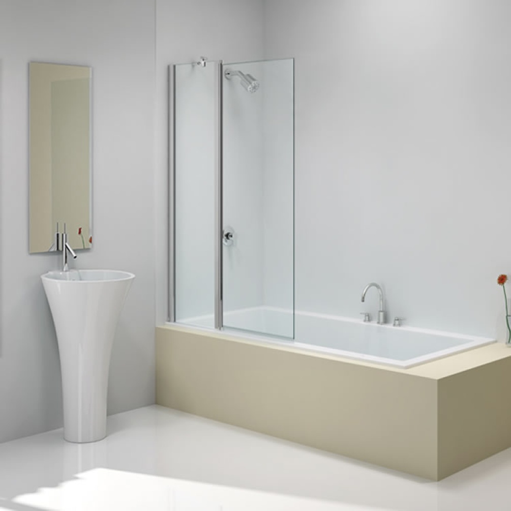 Lifestyle image of Merlyn MB3B Two Panel Folding Square Bath Screen