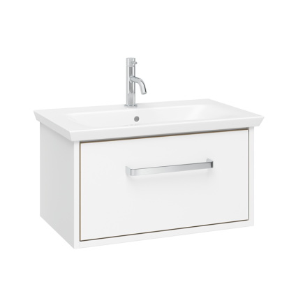 Photo of Crosswater Arena Pure White Gloss 600mm Console Unit & Basin Cutout