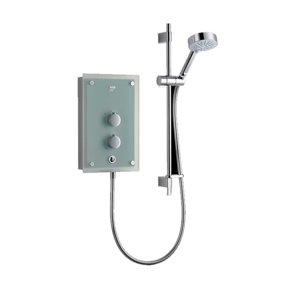 Poto of Mira Azora Frosted Glass 9.8kW Thermostatic Electric Shower Cutout