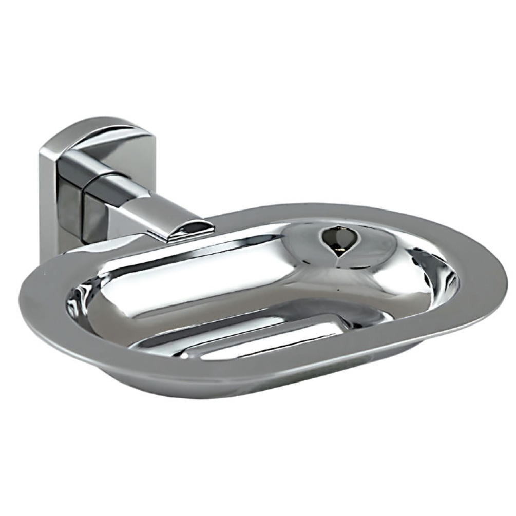 Cutout image of Origins Living Gedy Edera Plus Metal Soap Dish.