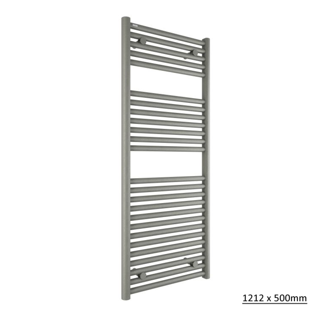 Photo of Tissino Hugo2 Lusso Grey Heated Towel Rail 1212 x 500mm Cutout
