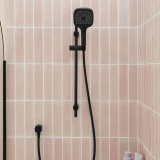 Vado Cameo Matt Black Multi Function Slide Rail Shower Kit - Lifestyle Image