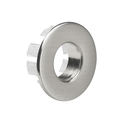 Photo of Crosswater MPRO Brushed Stainless Steel Overflow Cover Cutout