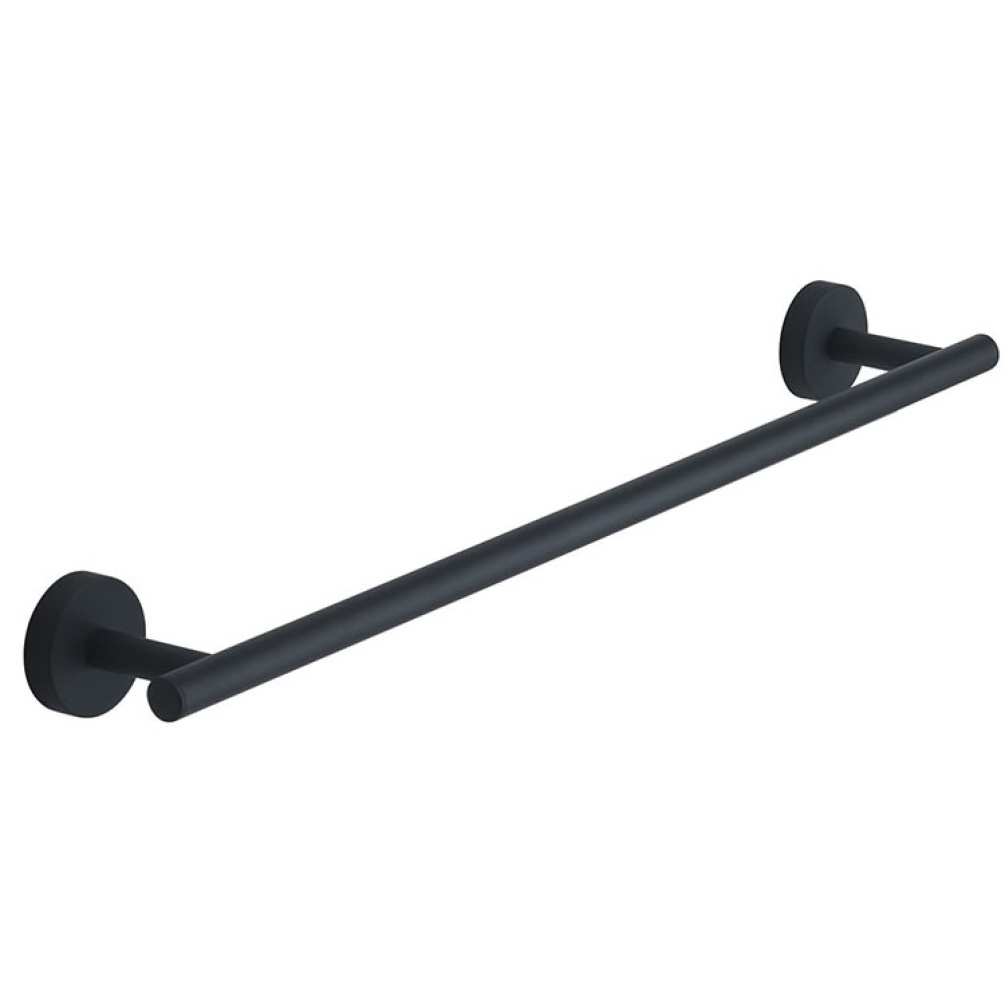 Cutout image of Origins Living Gedy Eros Towel Rail 45cm matt black.