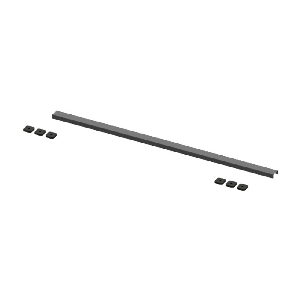 Product cut out image if the Abacus Elements Matt Anthracite 1000mm Infinity Waste Cover Plate