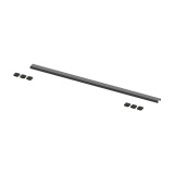 Product cut out image if the Abacus Elements Matt Anthracite 1000mm Infinity Waste Cover Plate