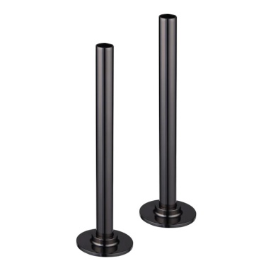 JTP Black Radiator Valve Pipe Covers | Sanctuary Bathrooms