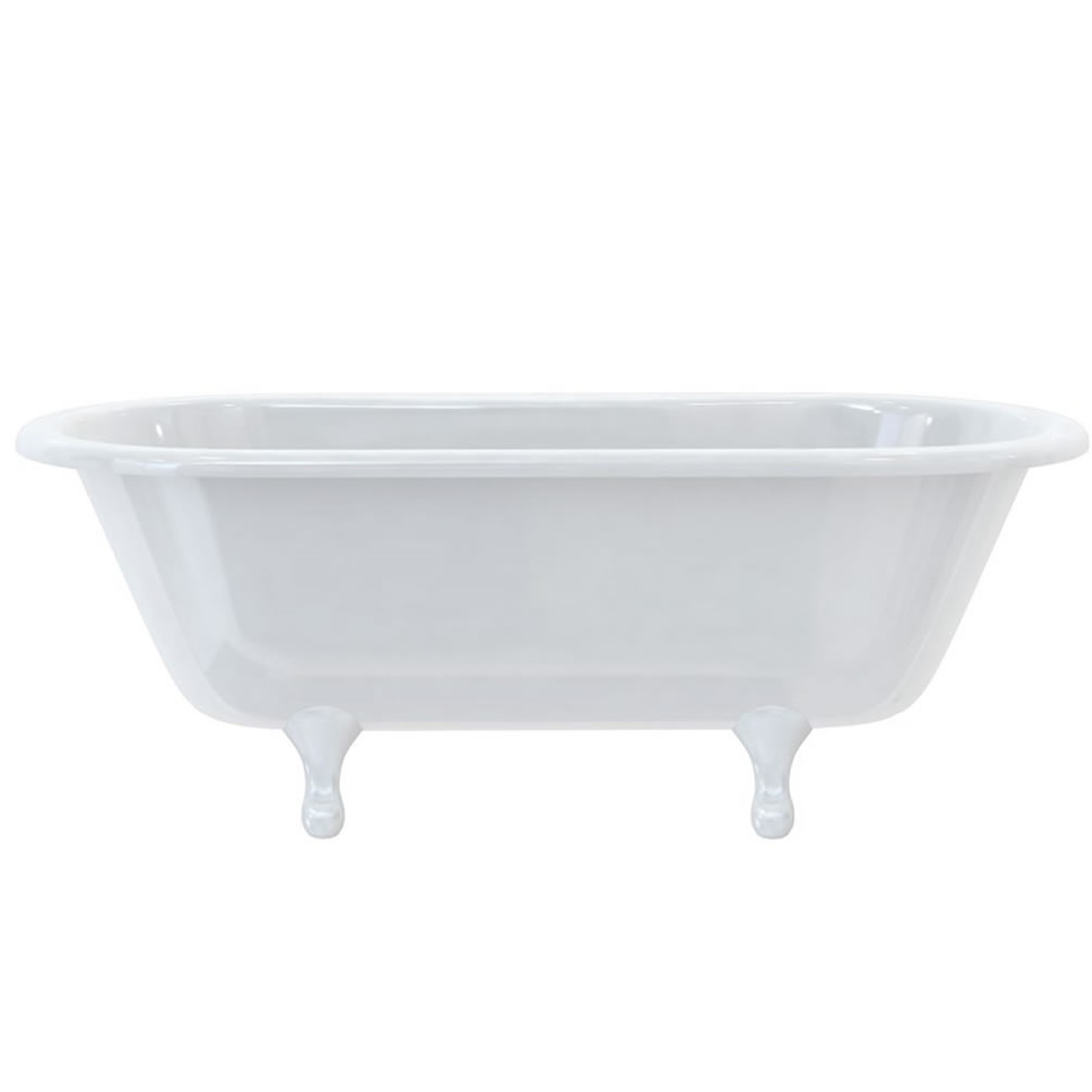 Burlington Windsor 1700mm Freestanding Bath With White Classical Feet