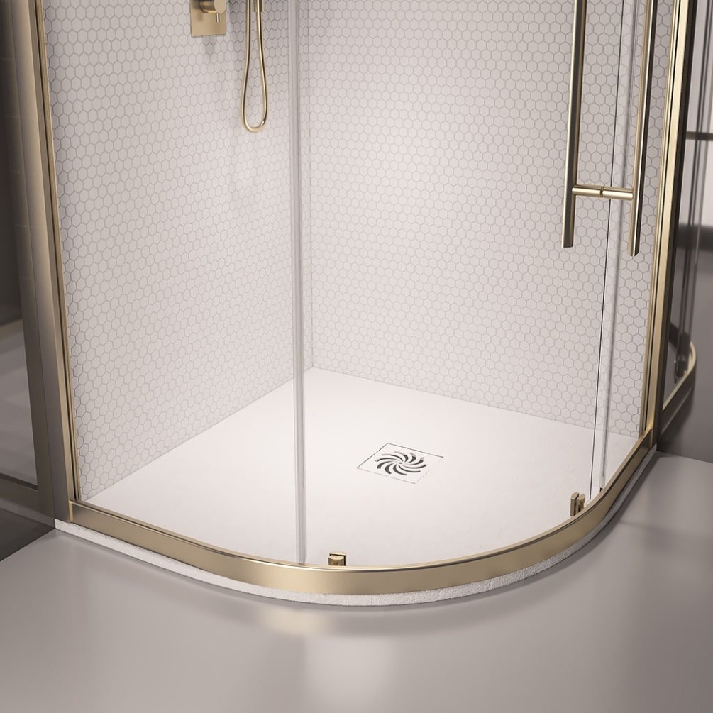 Eastbrook Crossland White 800mm x 800mm Quadrant Shower Tray Lifestyle
