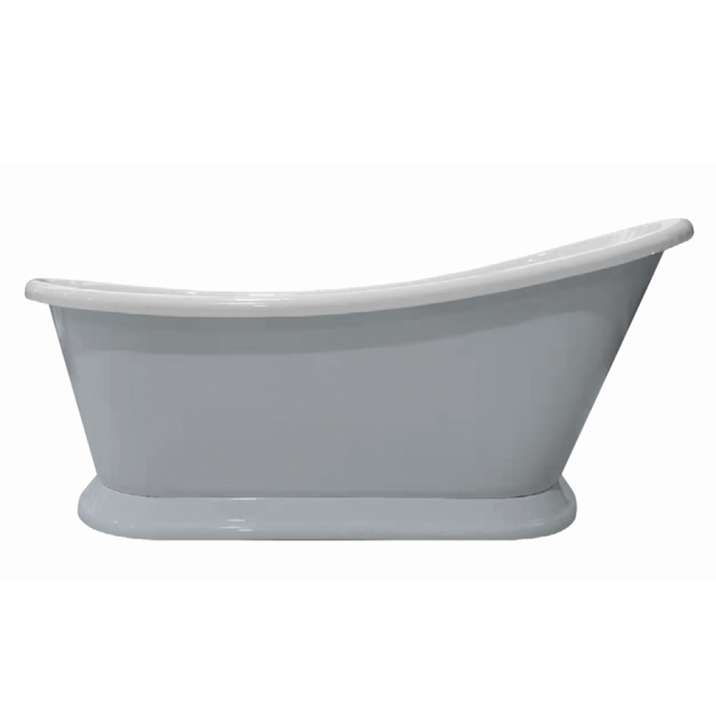 Photo of Bayswater Slipper Boat Bath in Plummett Grey