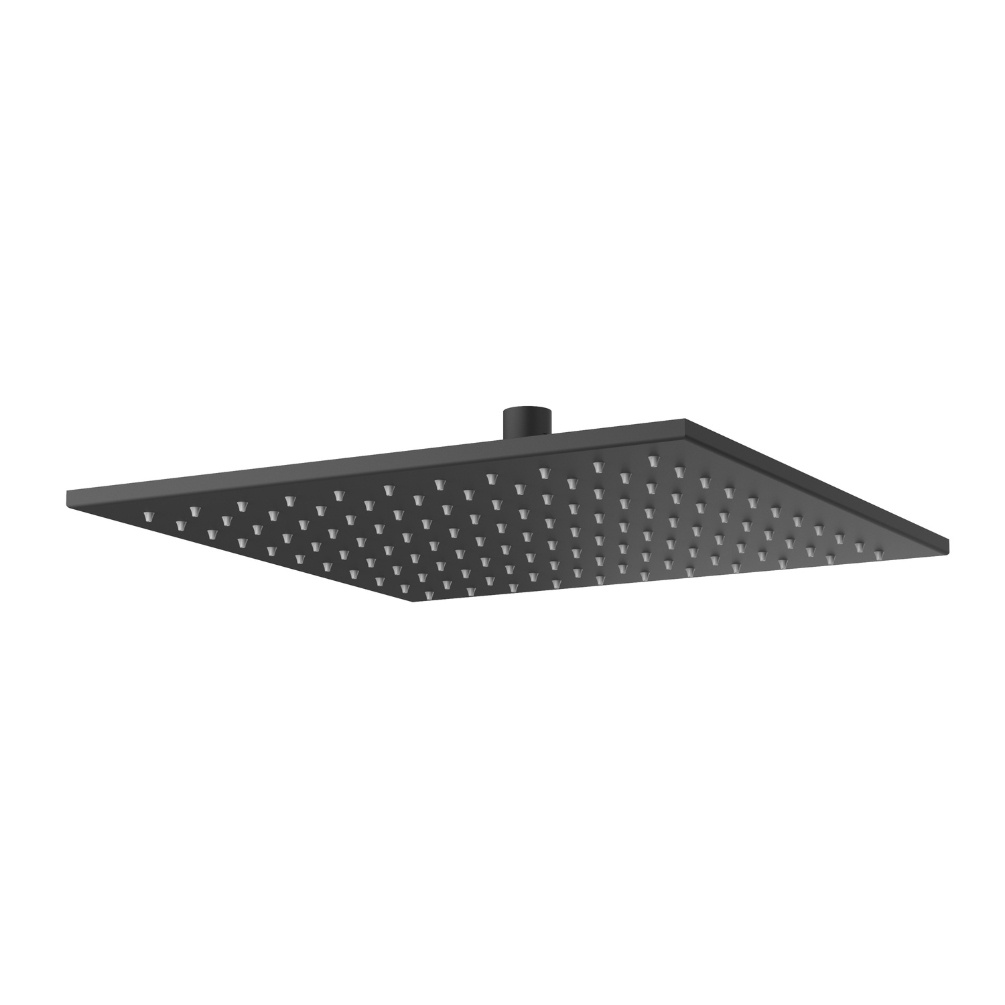 Product cut out image of Crosswater Zion 300mm Matt Black Square Easy Clean Shower Head - FH330M+