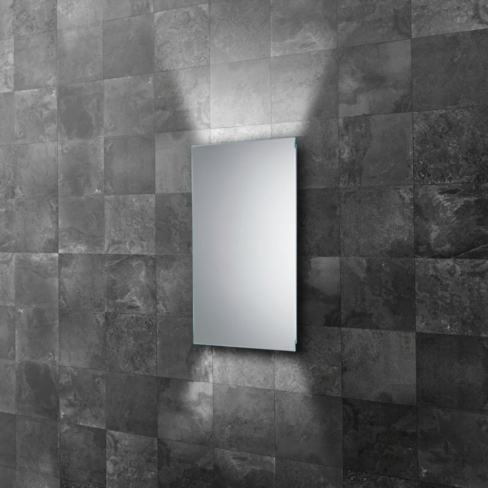 Close up product image of the HiB Aura 500mm LED Bathroom Mirror