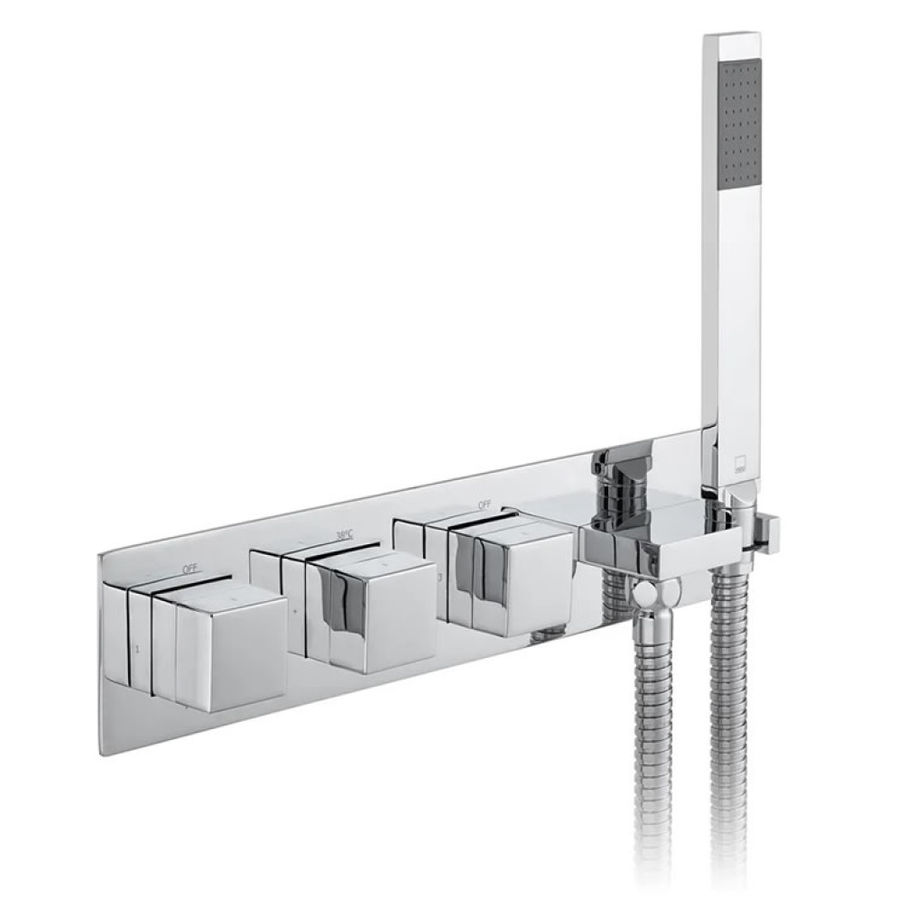 Cutout image of Vado Notion Three Outlet Thermostatic Shower Valve & Handset