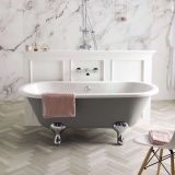 Photo Of BC Designs Elmstead 1500mm Double Ended Roll Top Freestanding Bath - Painted