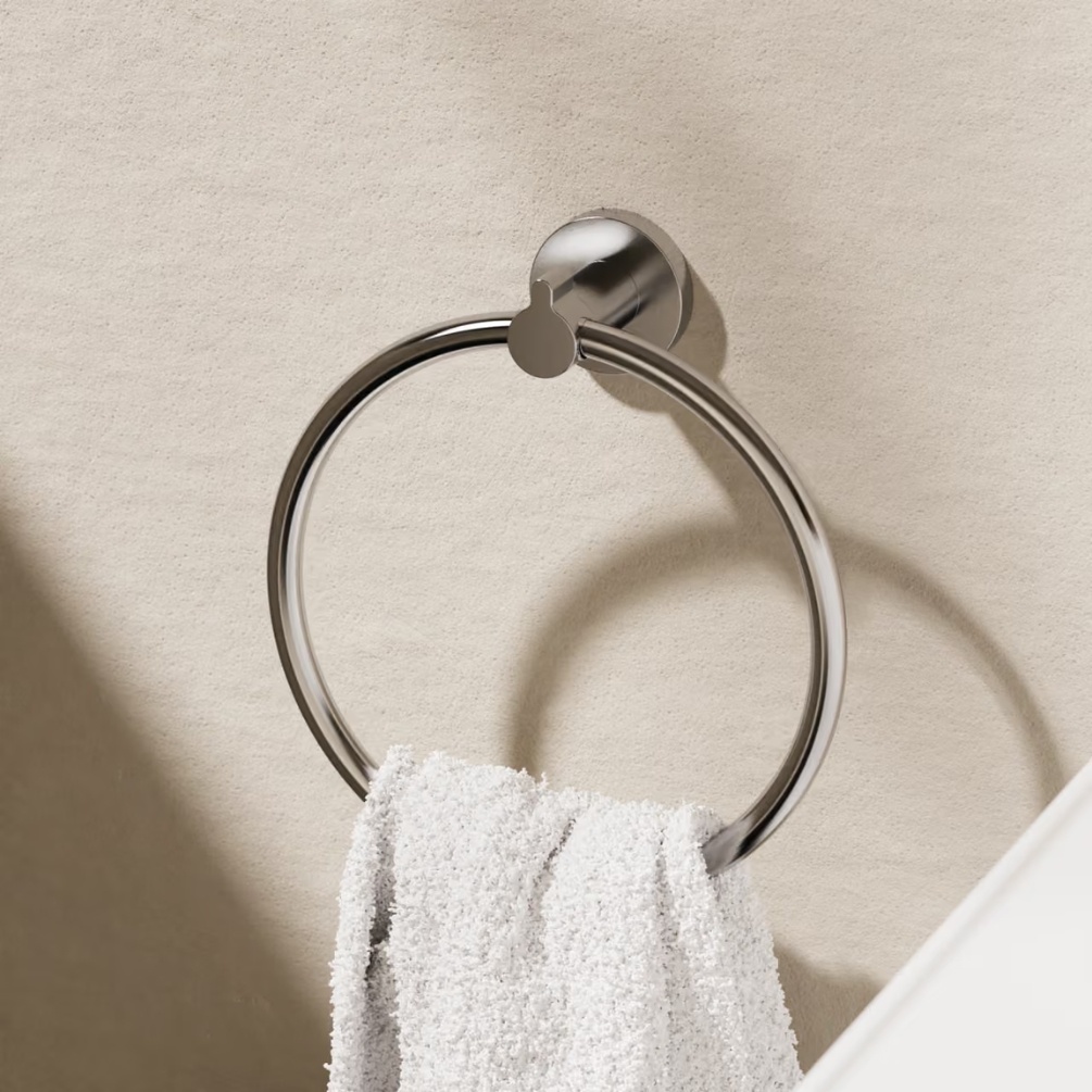 Crosswater Mada Chrome Towel Ring Lifestyle