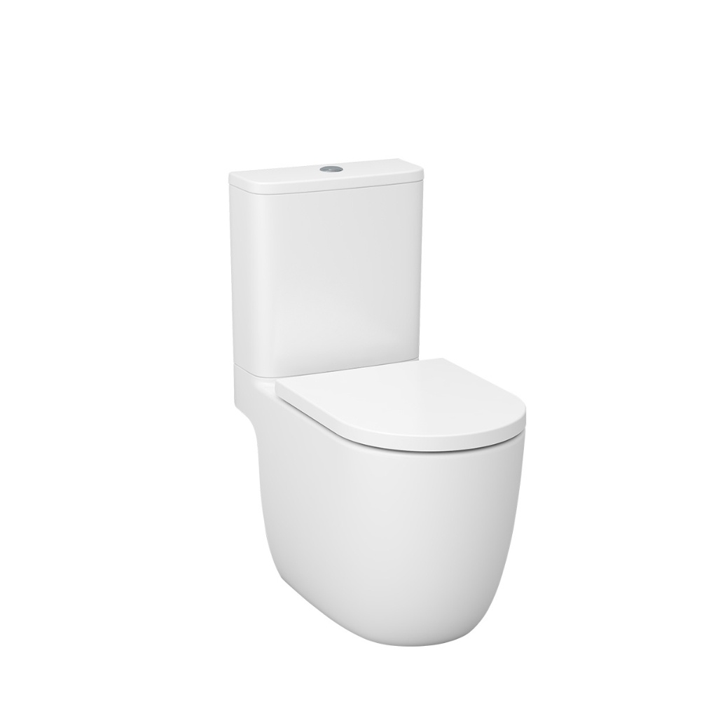 Imex Luna Ultra Vortex Rimless Open Back Close Coupled Toilet Cut Out