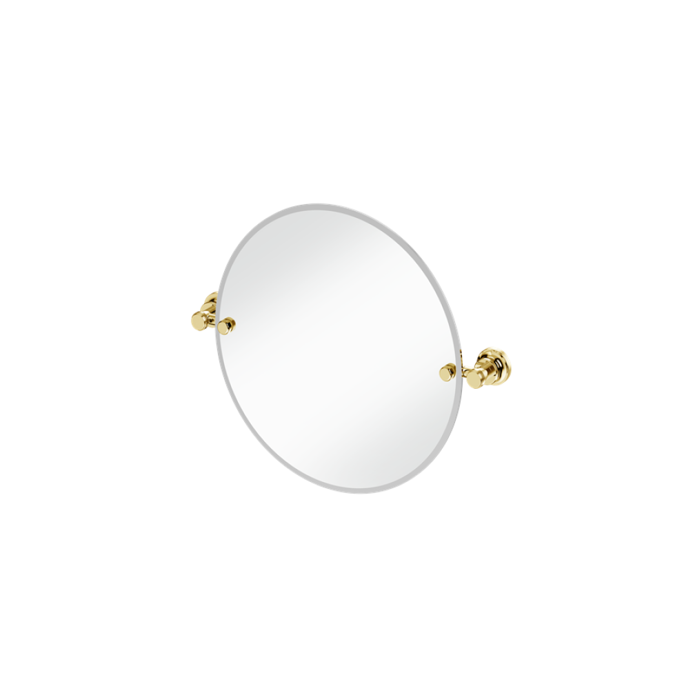 Burlington Gold 400mm Round Mirror With 1909 Fixings