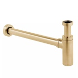 Cutout image of Vado Individual Brushed Gold Contemporary Bottle Trap