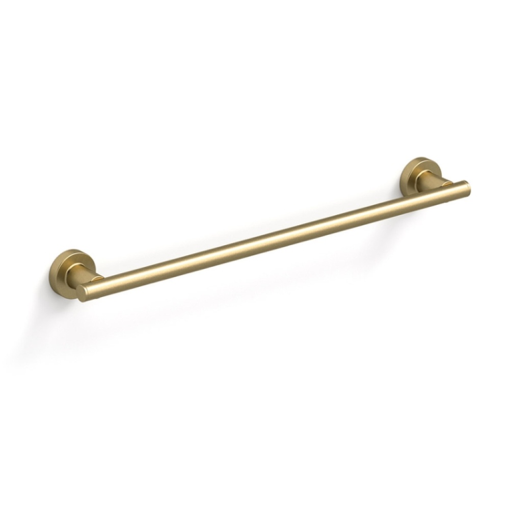 Product Cut out image of the Origins Living Tecno Project Brushed Brass 510mm Towel Rail
