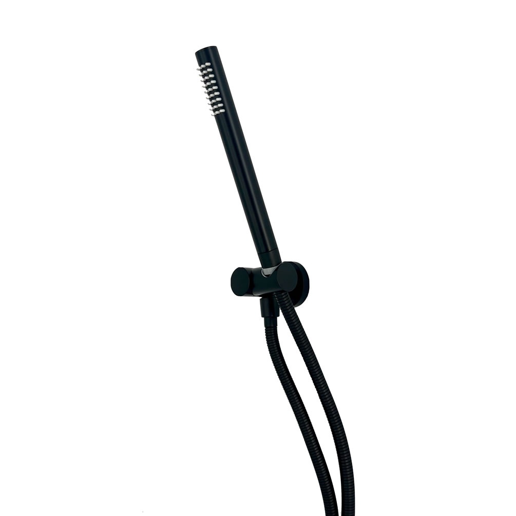 Cutout image of TED Matt Black Wall-Mounted Shower Handset Kit