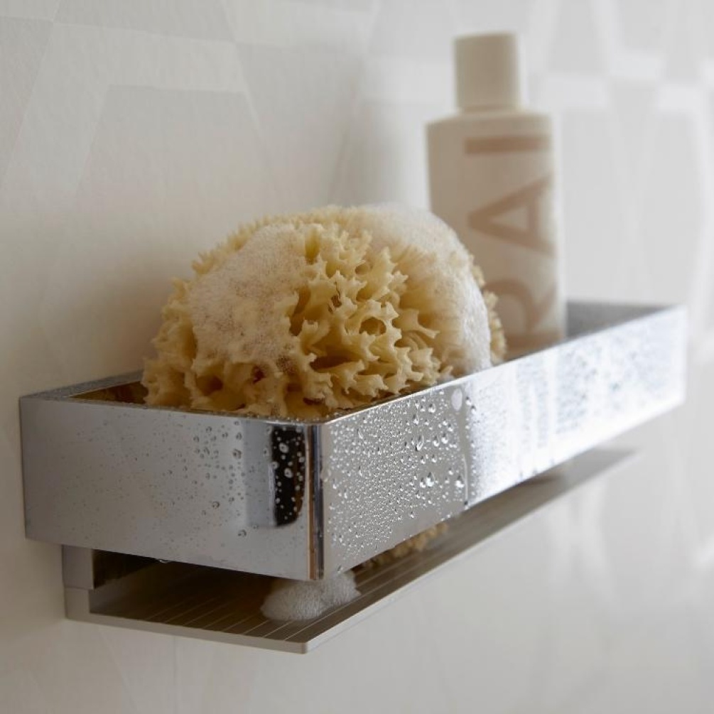 Close up product image of Keuco Edition 11 Chrome Shower Basket 11158 010000