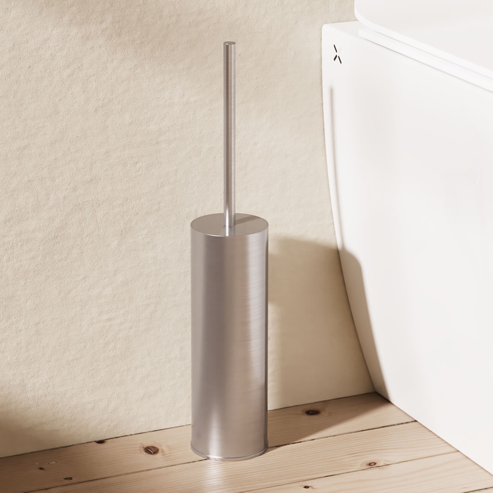 Lifestyle image of Crosswater 3ONE6 Stainless Steel Toilet Brush Holder