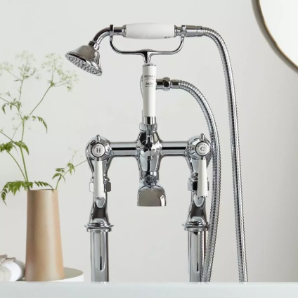 Lifestyle image of Booth & Co. Axbridge Lever Freestanding Bath Shower Mixer