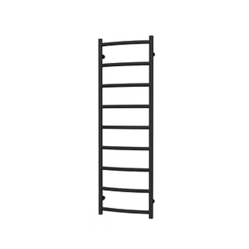 Product cut out image of the Radox Lacuna 1500mm x 500mm Black Pearl Heated Towel Rail